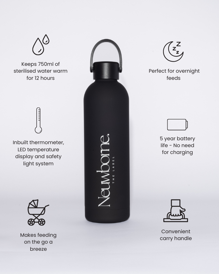 Temperature Display Baby Bottle Flask Neuwborne Formula Feeding